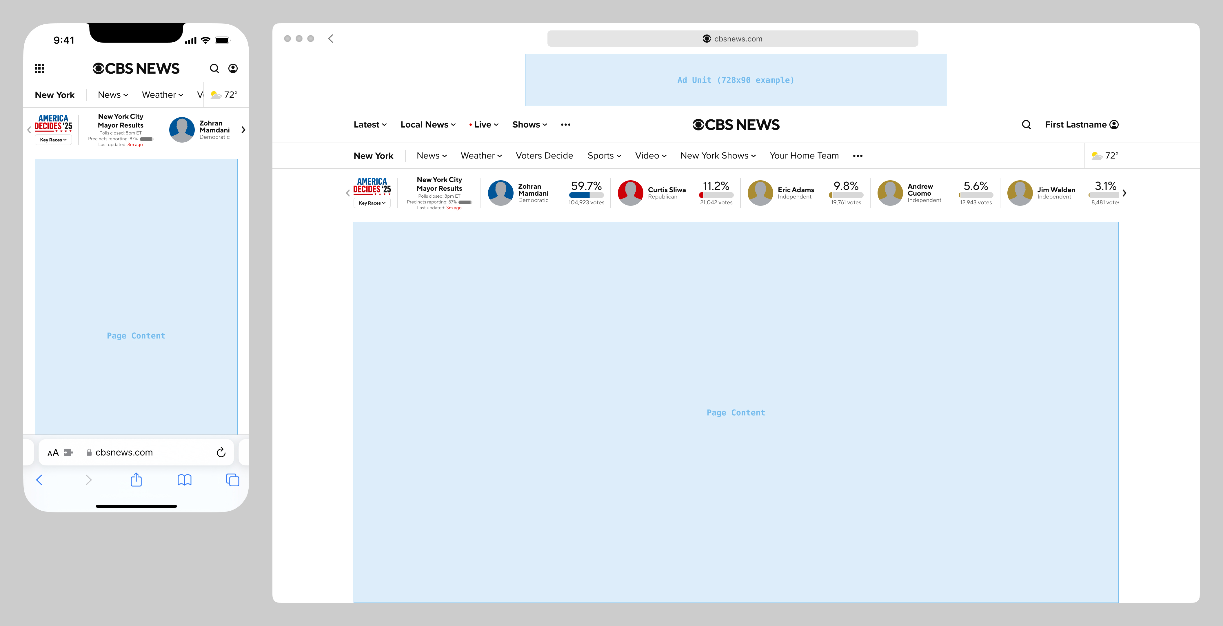 CBS News: unused 2025 Elections-at-a-Glance component
