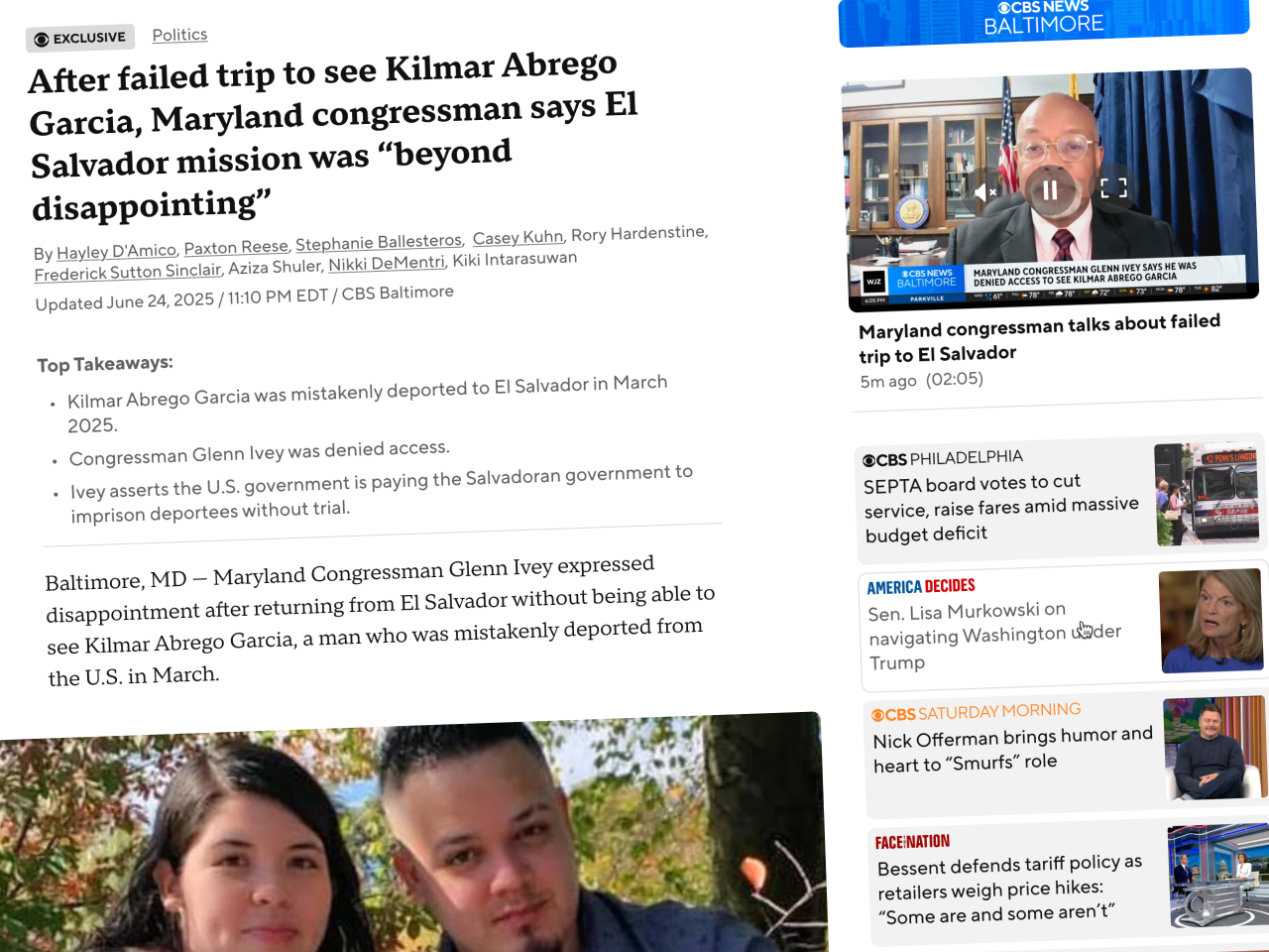 CBS News Article and Liveblog Redesign