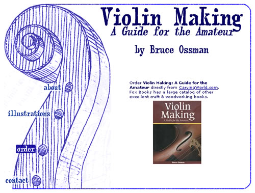 Violin Making - Order Screen