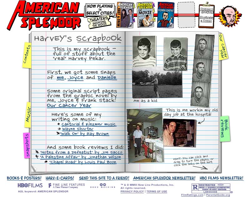 American Splendor - Scrapbook Screen