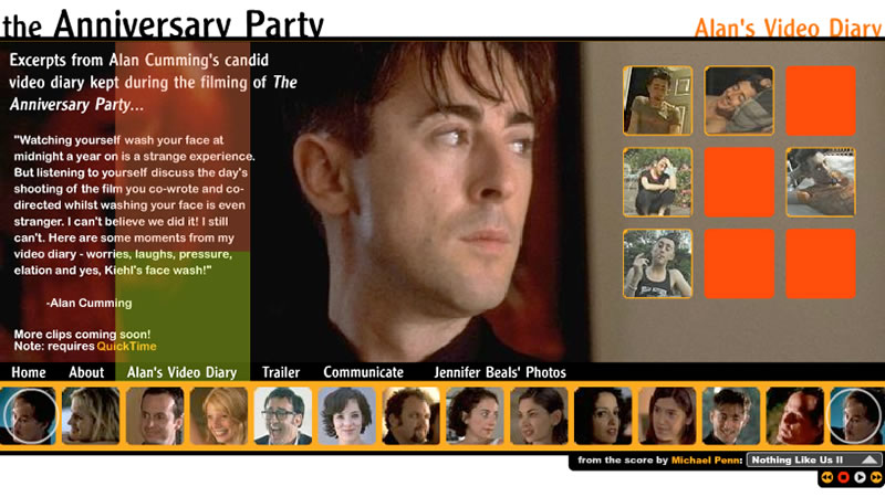 The Anniversary Party - Video Diary Screen