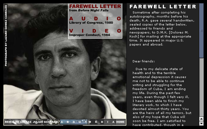 Before Night Falls - About the Film Screen