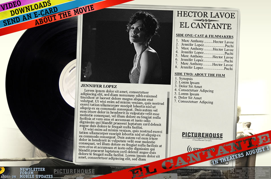 El Cantante - About Screen