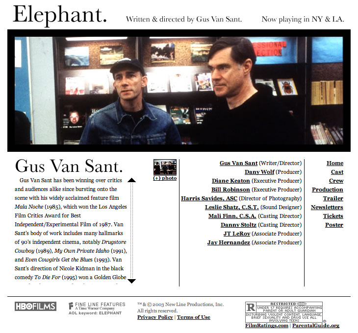 Elephant - Crew Screen