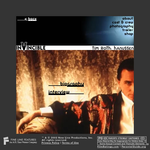 Invincible - Cast & Crew Screen