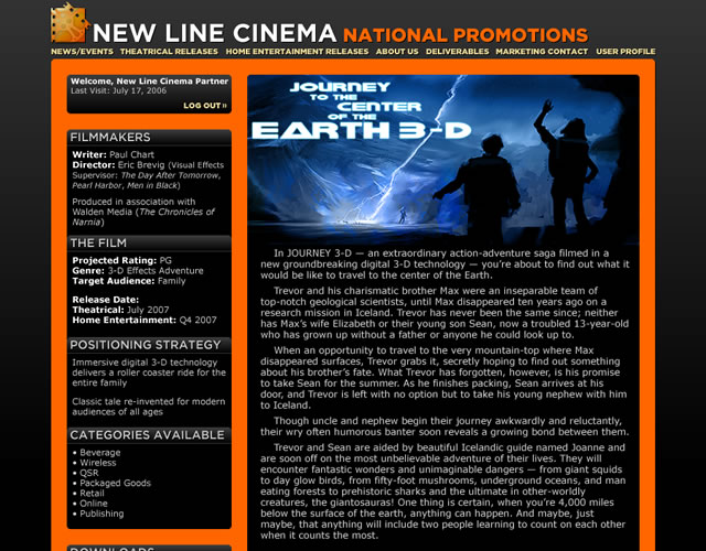 New Line Cinema Partners - Movie Title Screen