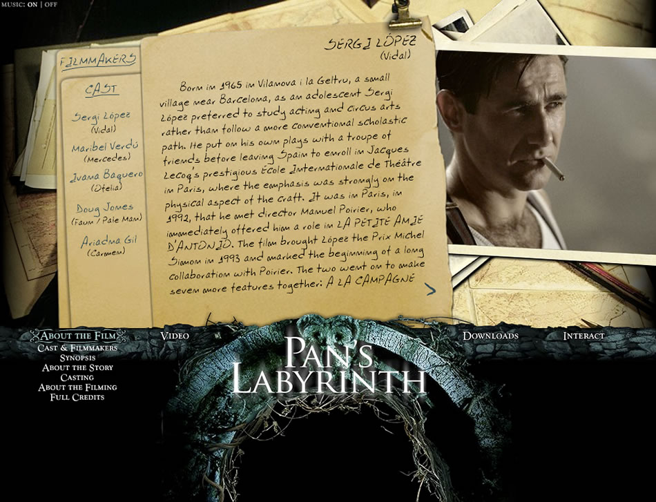 Pan's Labyrinth Cast & Crew screen