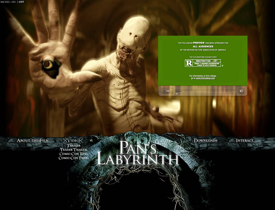 Pan's Labyrinth - Trailer Screen