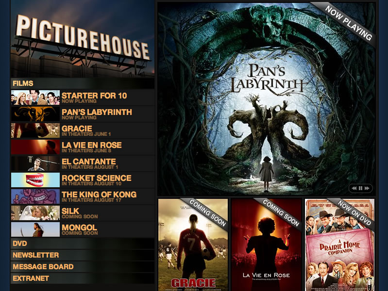 Picturehouse - Home Screen