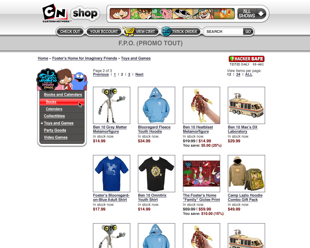 Cartoon Network Shop - Browse
